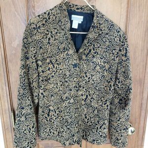 Coldwater Creek Soft Tapastry Jacket. Vintage Sz 16